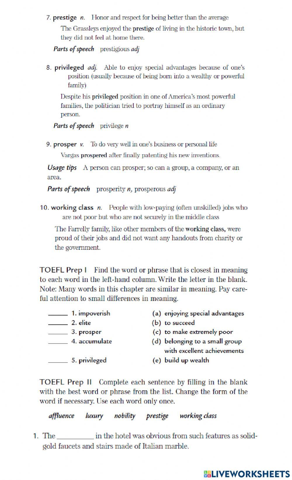 Itp vocabulary L20-21