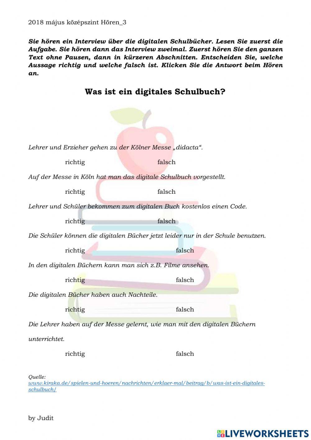 Digitale Schulbücher