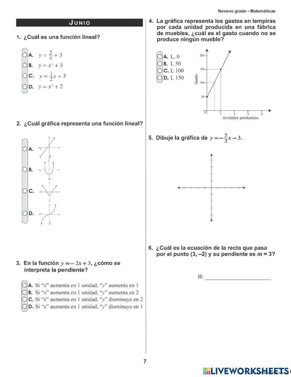 PRUEBA FORMATIVA NOVENO GRADO