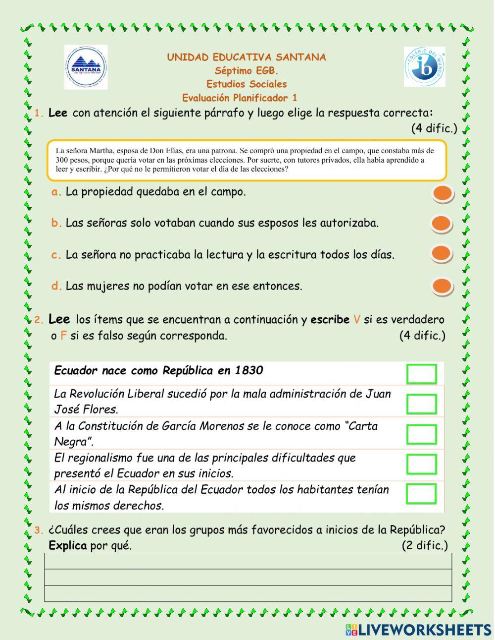 Primeros años Ecuador