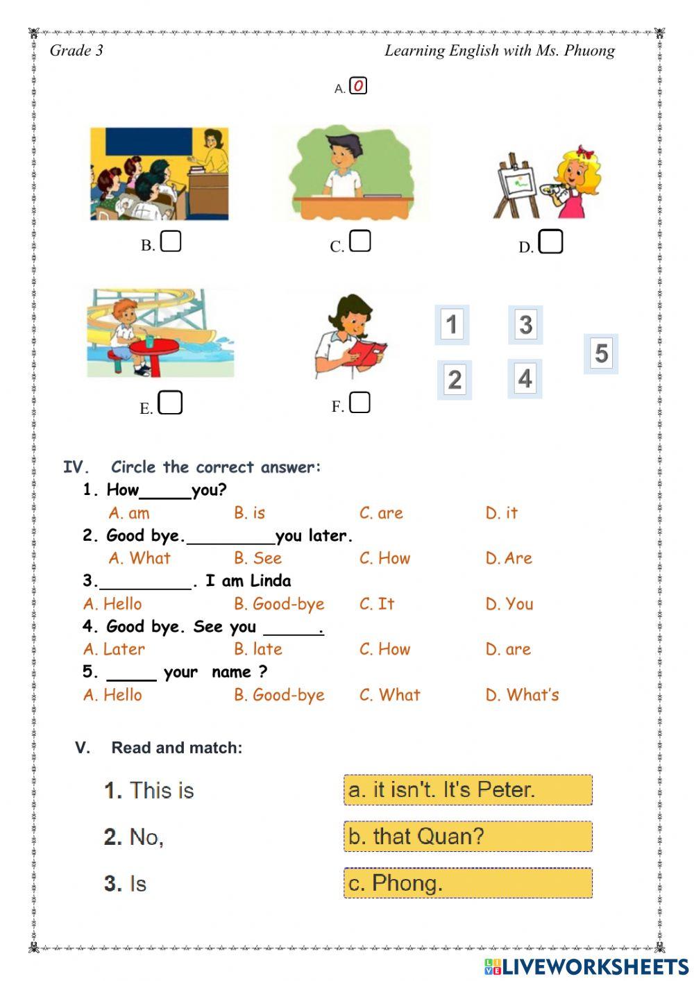 English 3 - Unit 3 - This is Tony