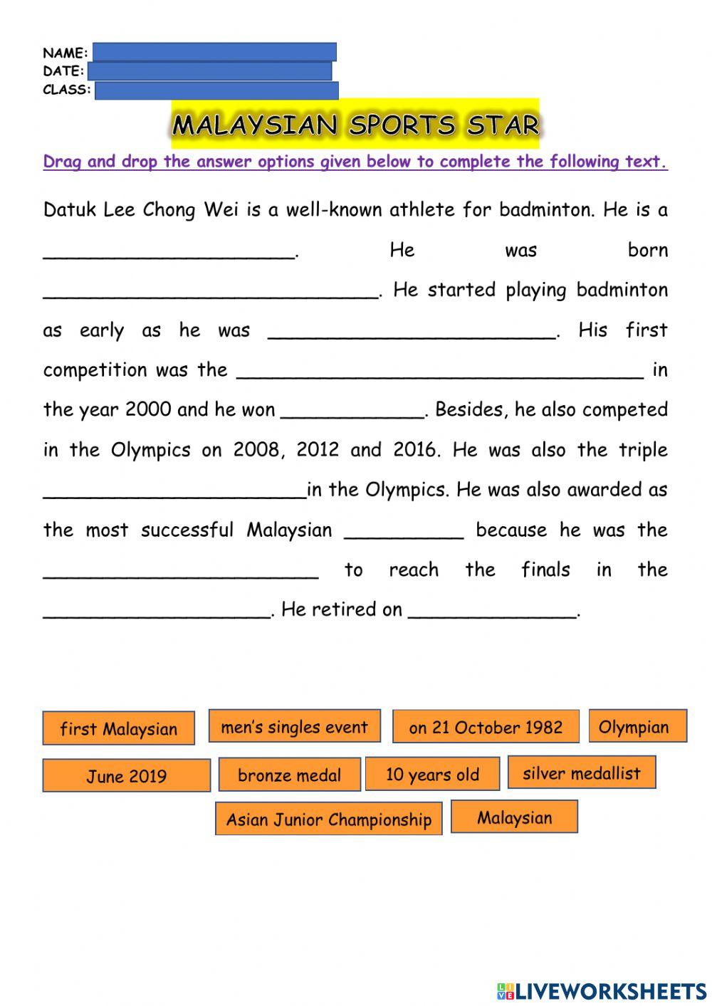 Malaysian sport stars