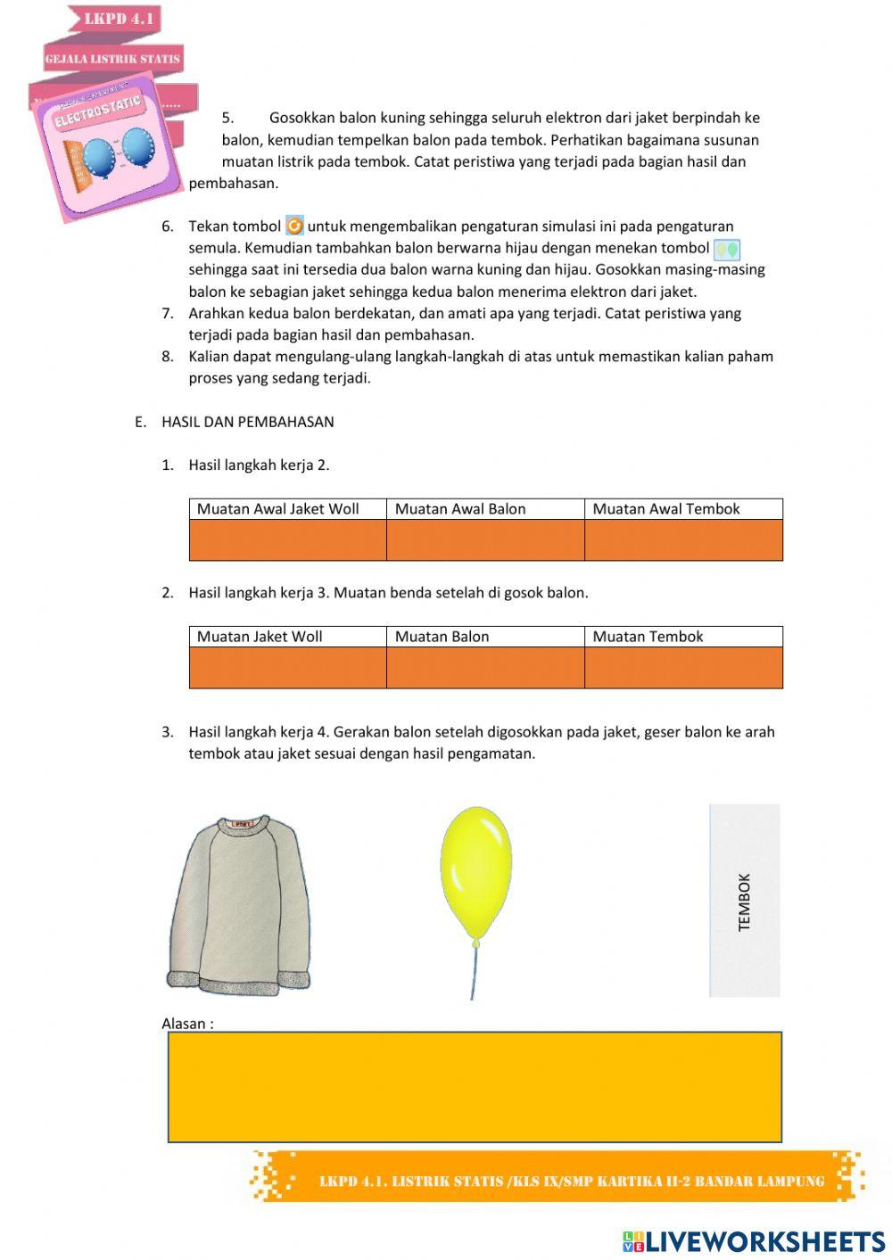 Listrik Statis dan Balon