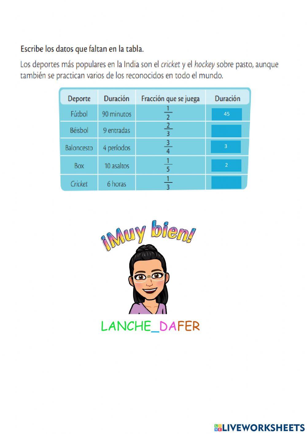 Fracciòn de un nùmero.