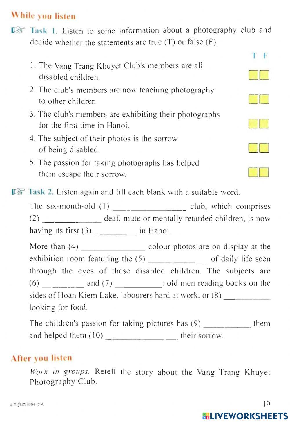 Av10 unit 4: listening