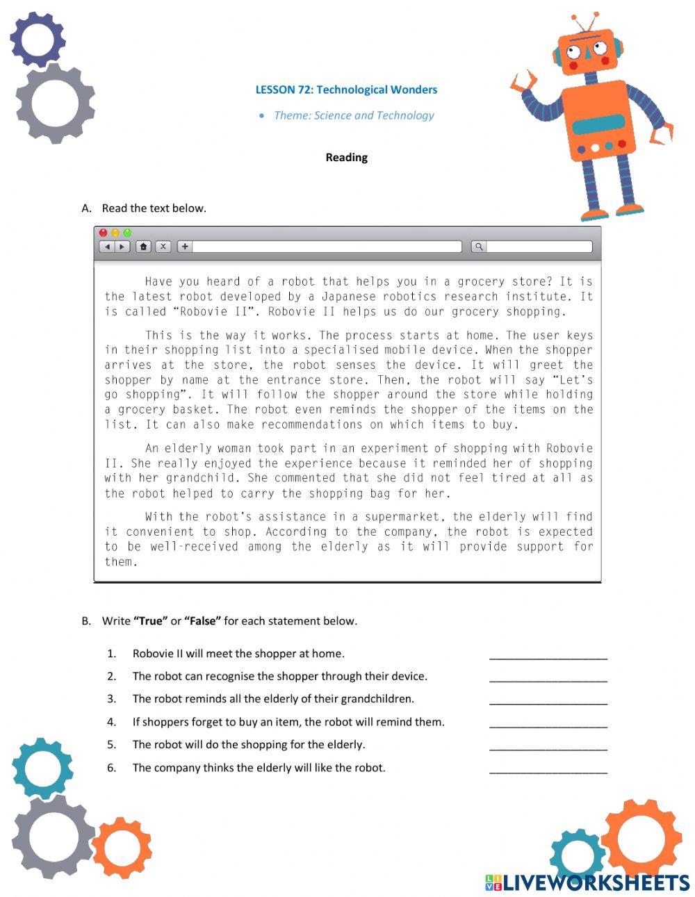 Lesson 72: Technological Wonders