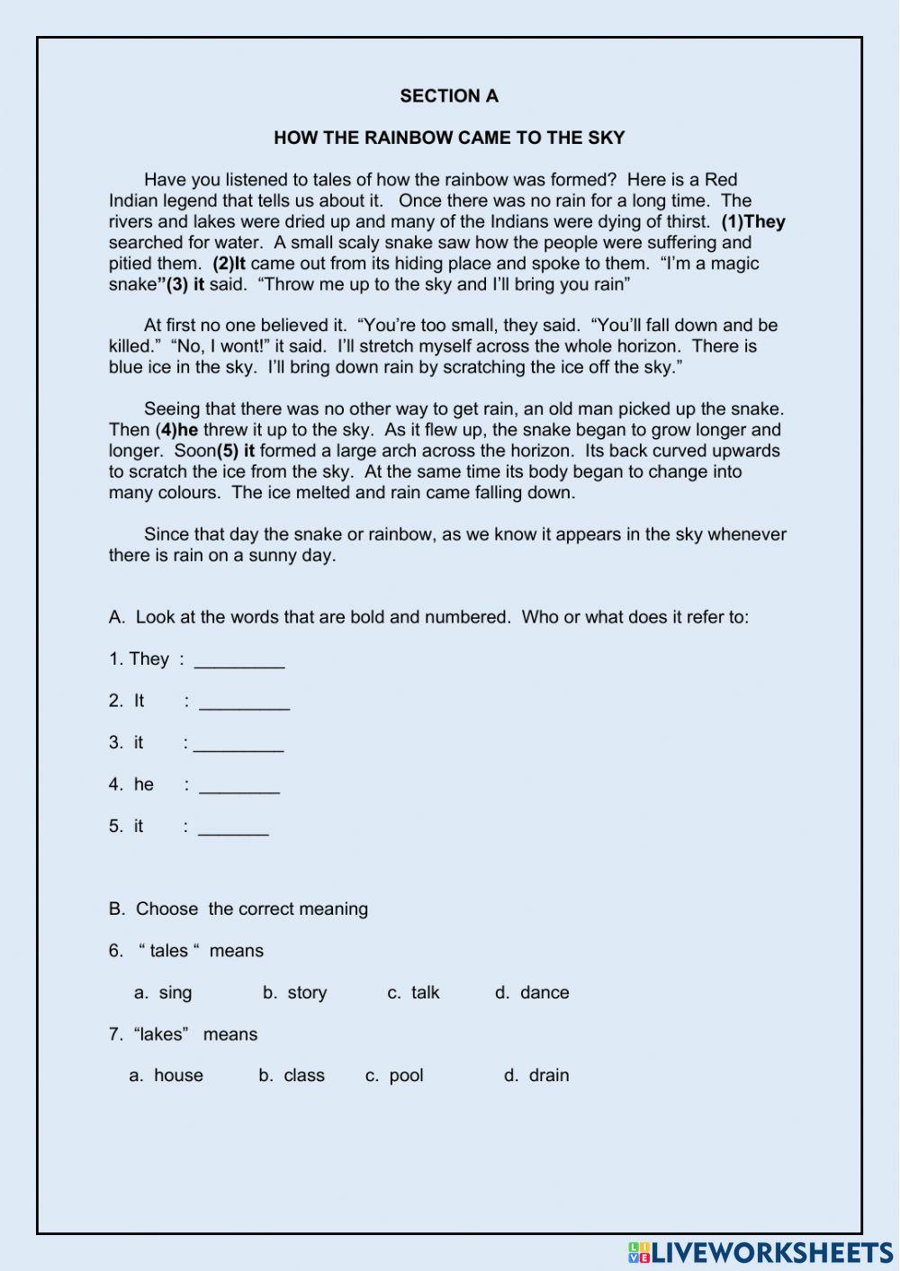 English Test Paper 1