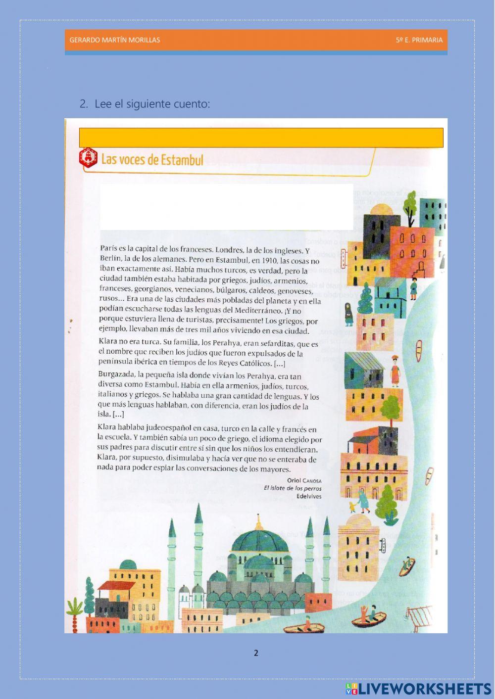 Competencia lectora. Tarea 6.