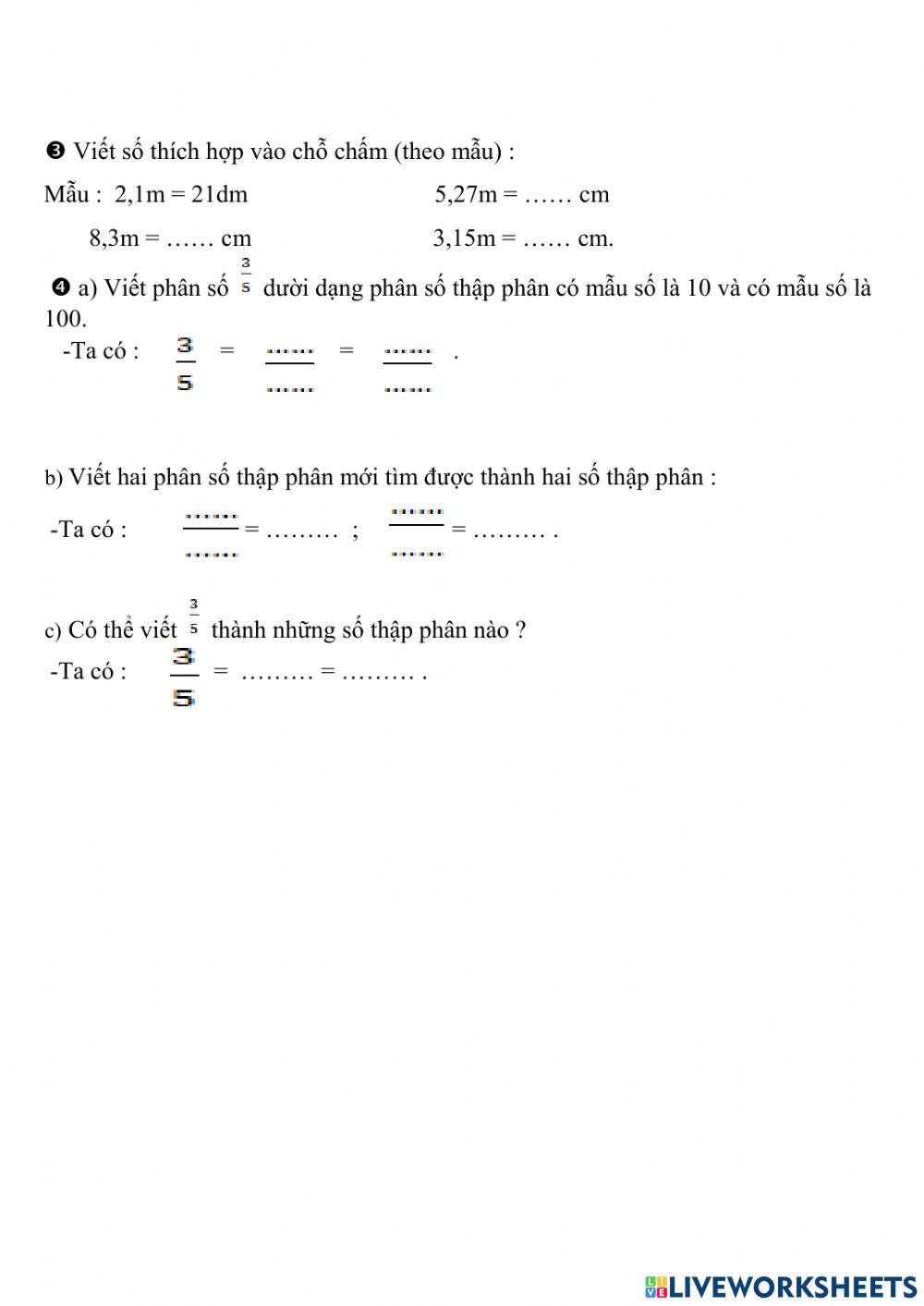 Bài 35 Luyện tập