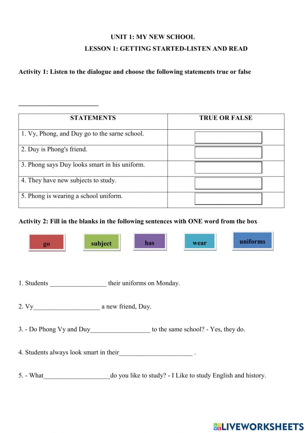 E.6T-Unit 1-Getting started-task 1