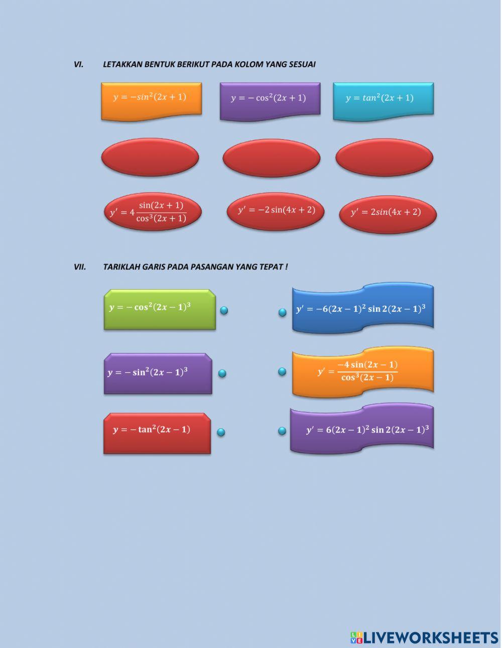 Turunan fungsi trigonometri 2