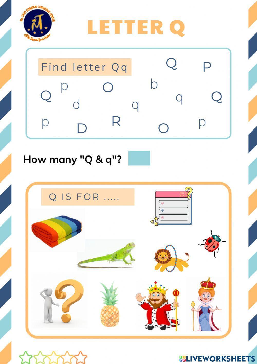 Find Letter Qq