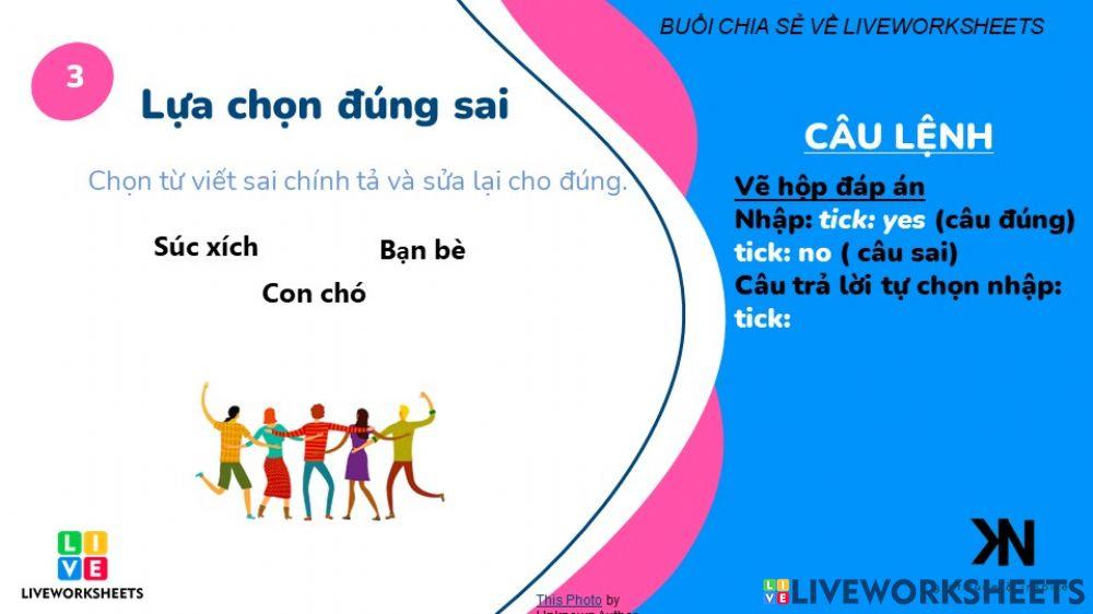 Bài tập tương tác