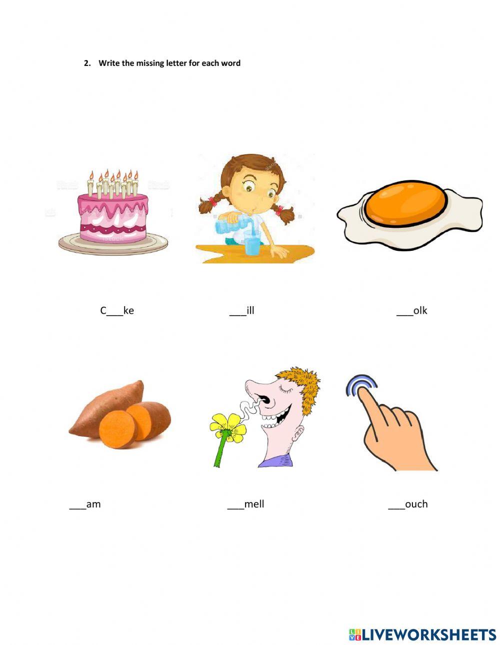 Flavors, senses, birthday vocabulary