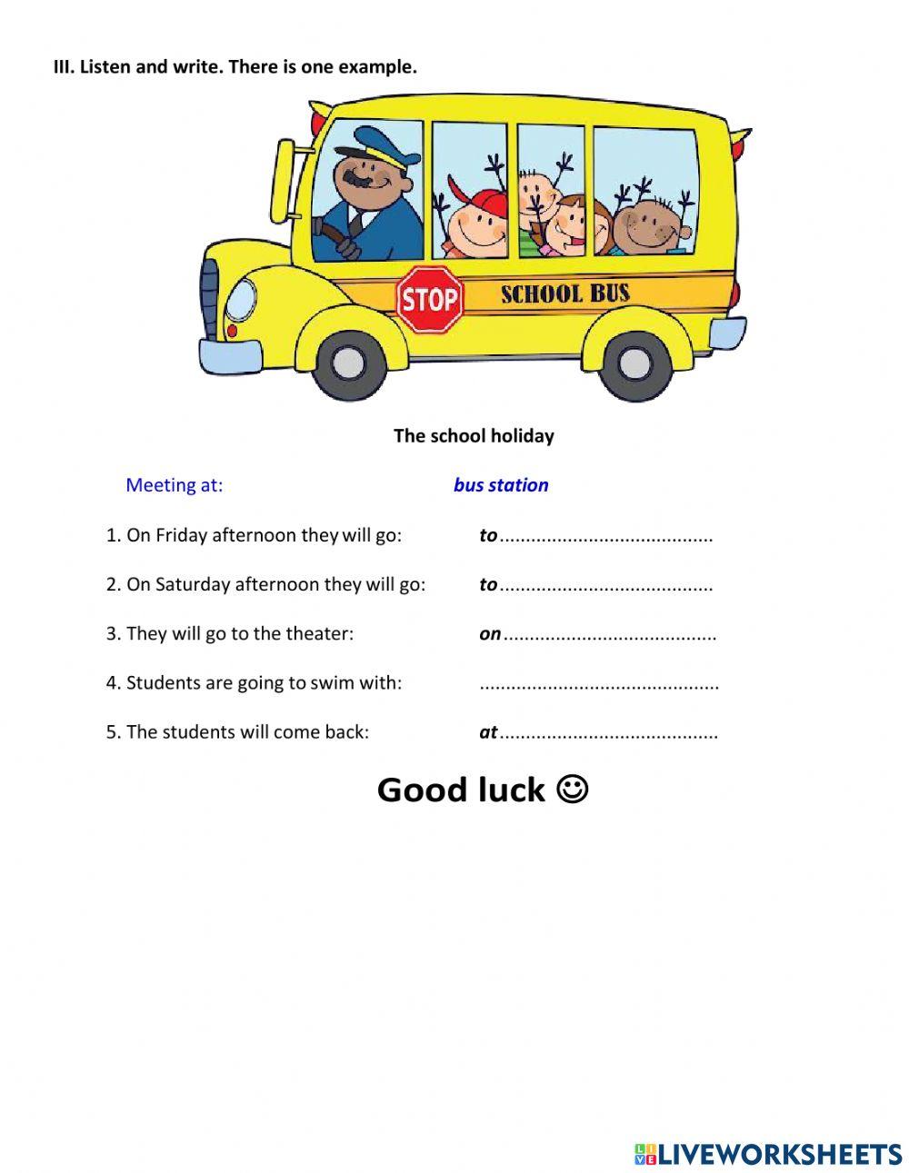 Mid term 1 - listening