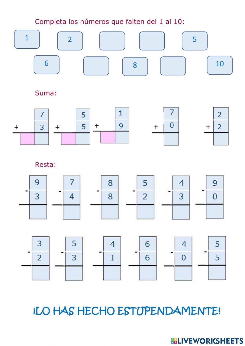Ficha 1 refuerzo cálculo