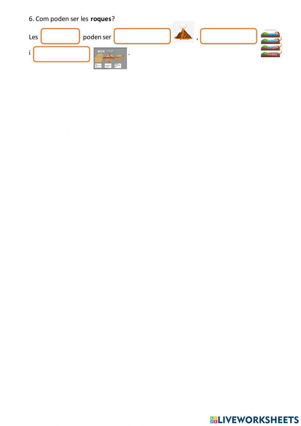 Les roques i els minerals. Les roques