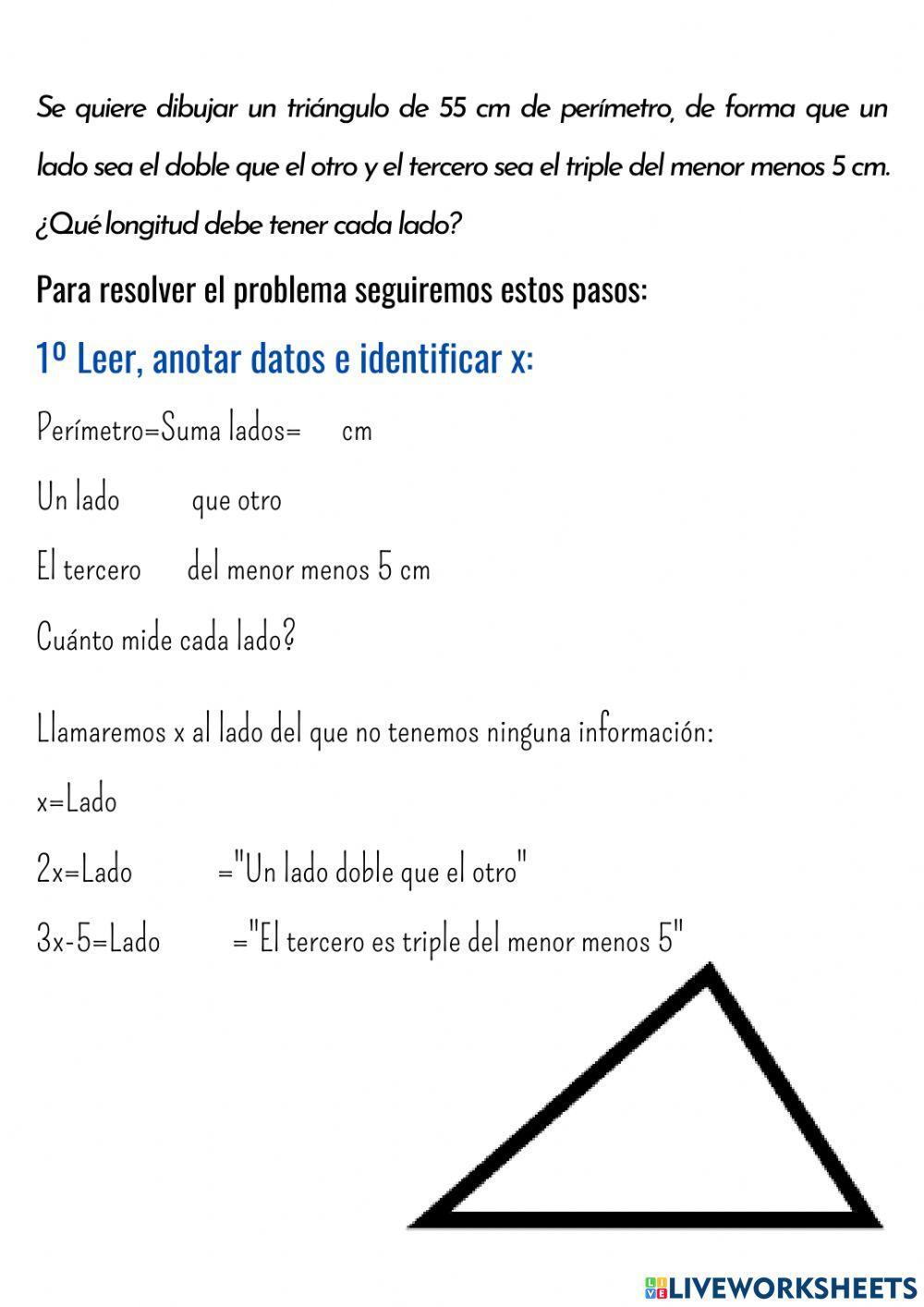 Problema Ecuación primer grado