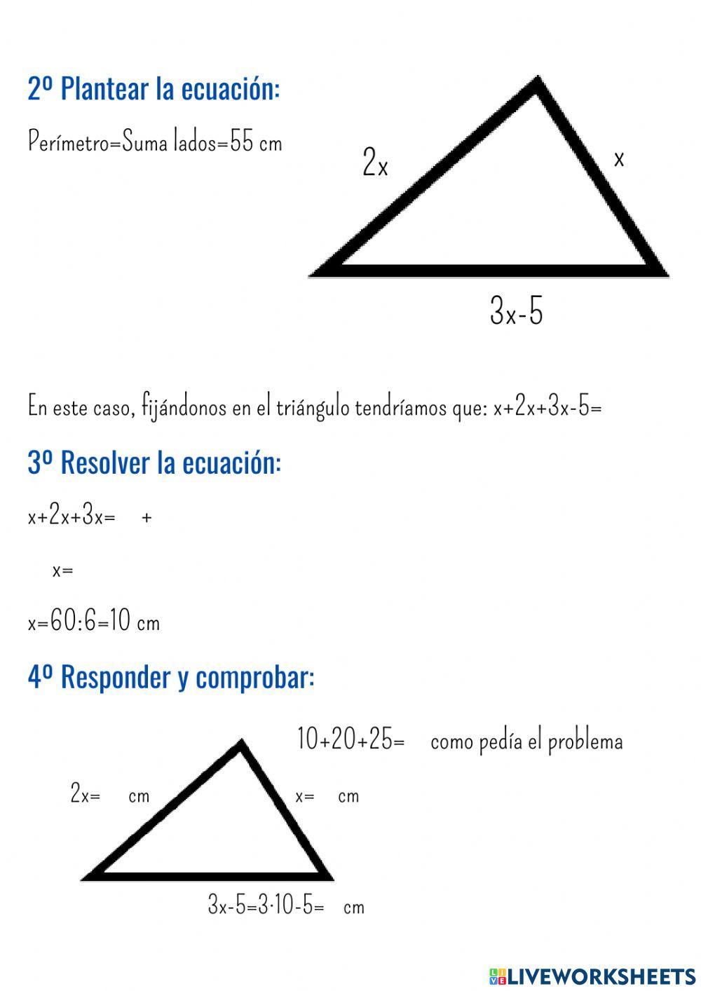 Problema Ecuación primer grado