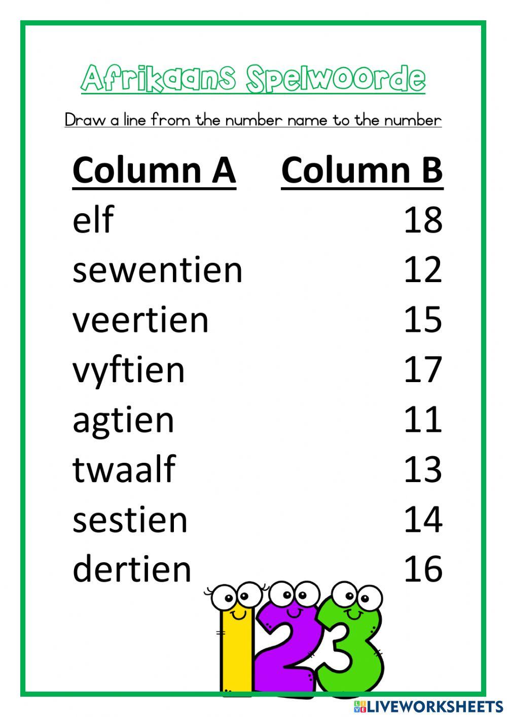 afrikaans-numbers-worksheet-live-worksheets