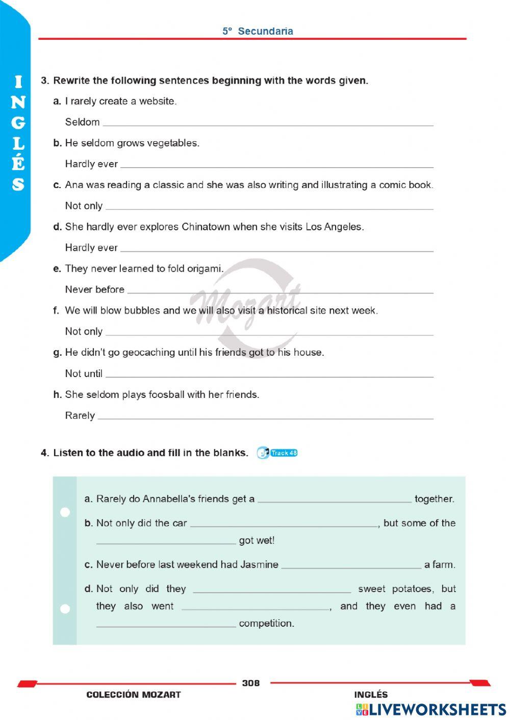 Unidad 8 - Inglés 5°