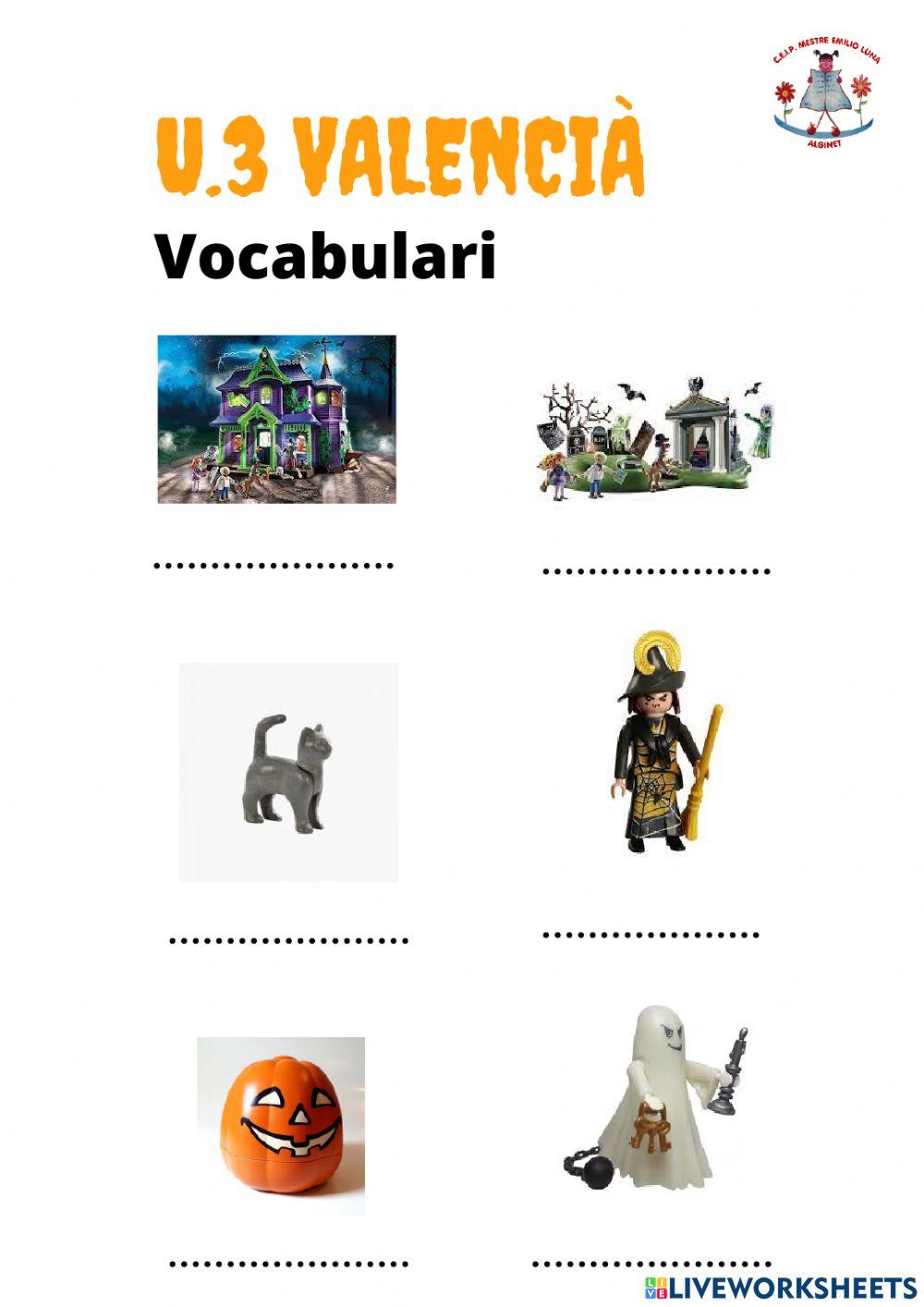 Vocabulari nouvinguts halloween