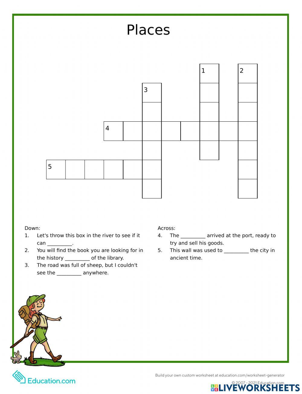 5218371 Crossword Places EmilyAinee