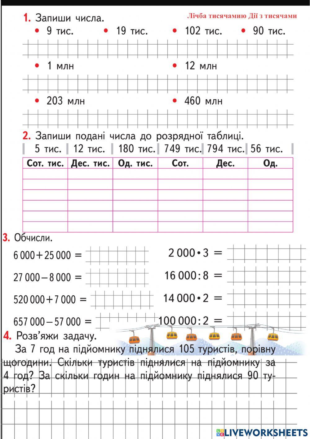 Лічба тисячами
