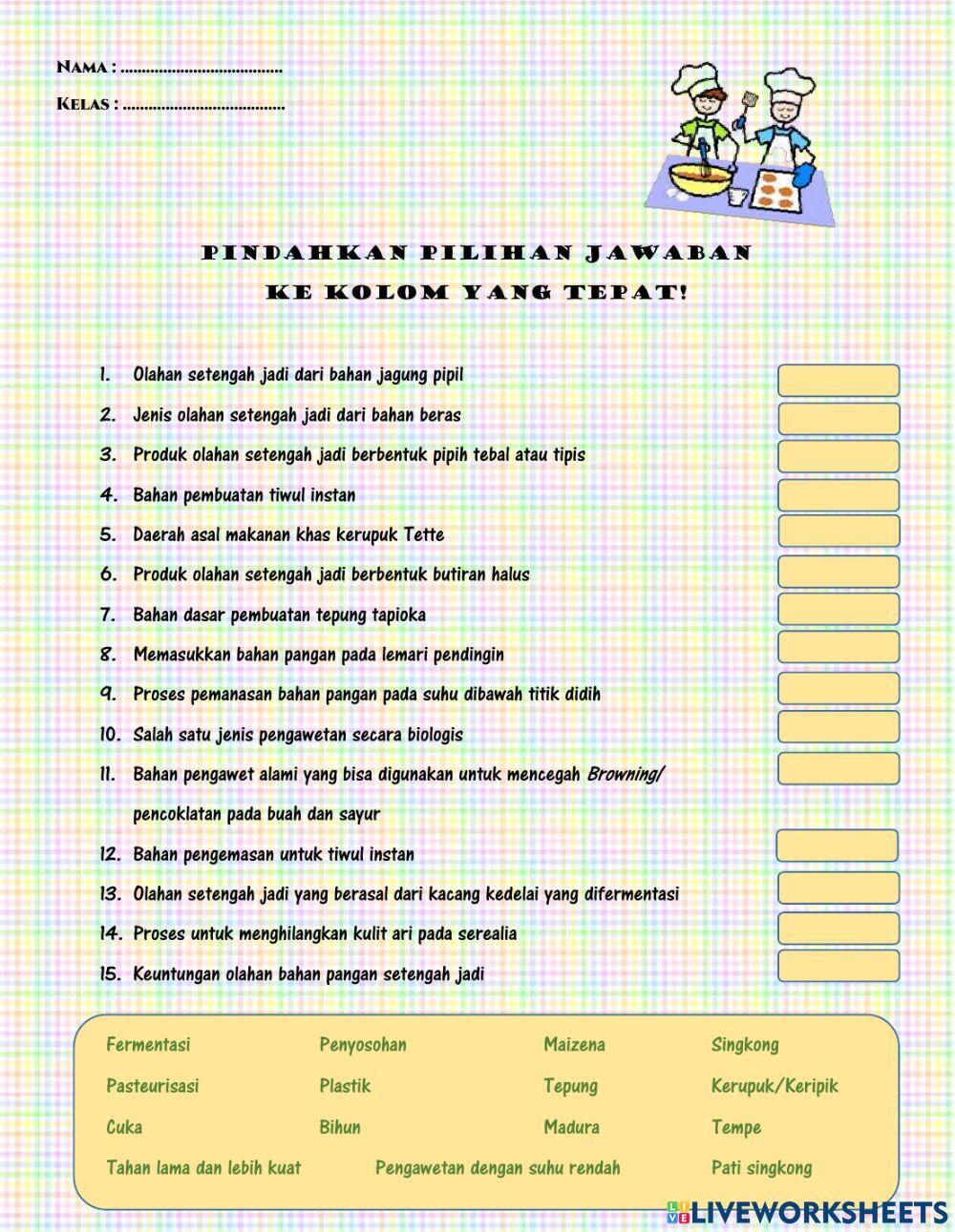 Olahan Setengah Jadi dari Serealia, Kacang-kacangan dan Umbi