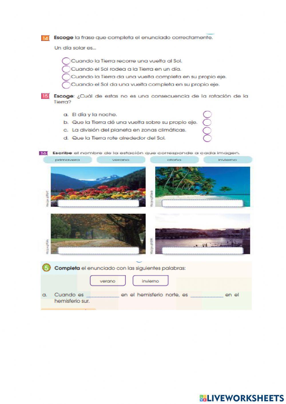 Patrones de incidencia de la radiación solar