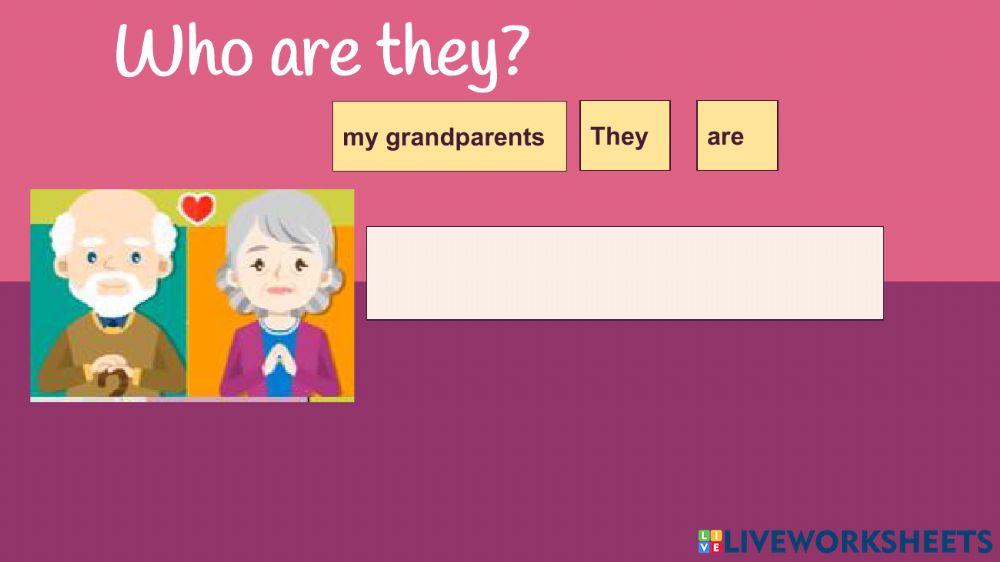 Family, pronouns and types of family.