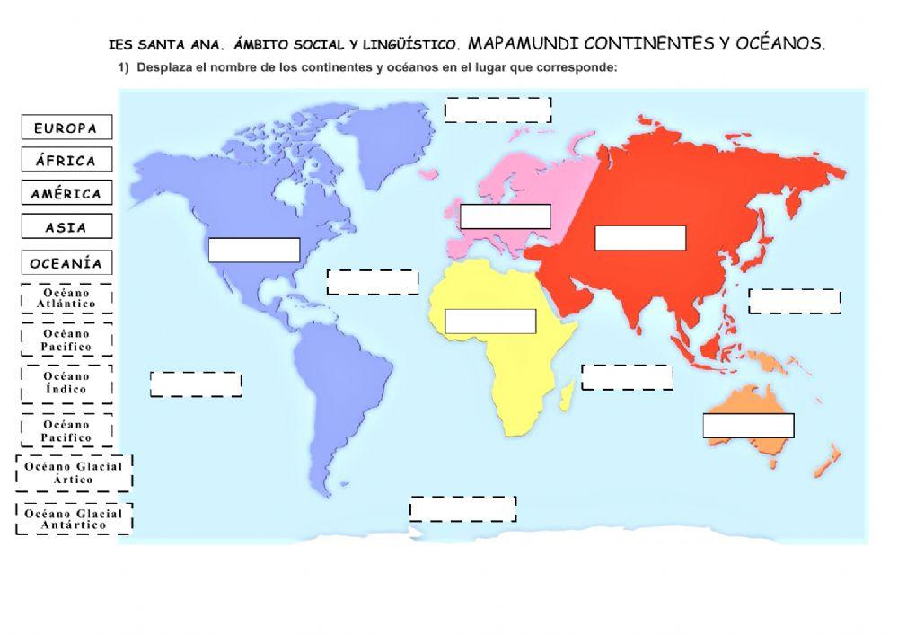 21. Continentes y océanos