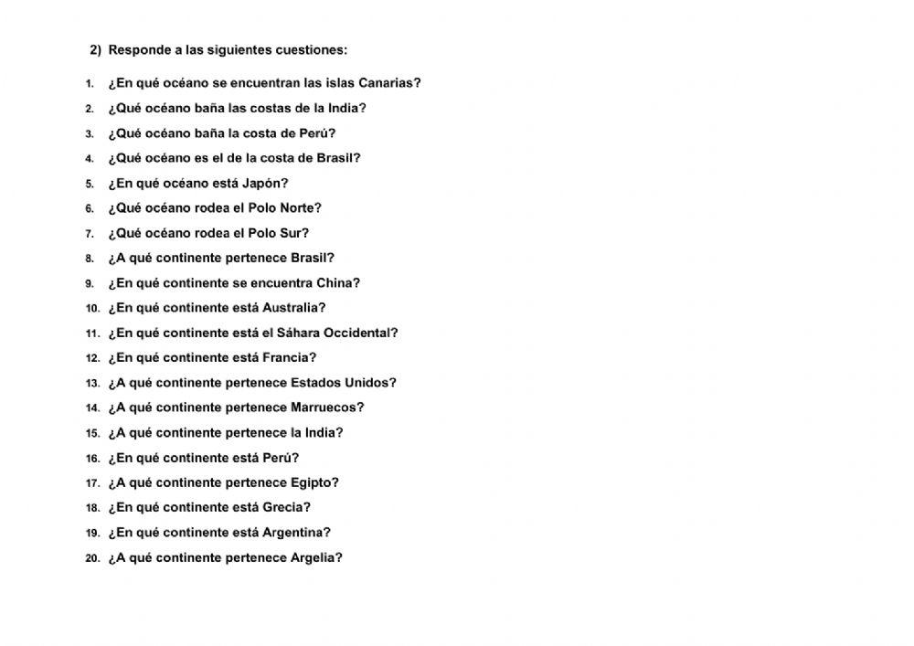 21. Continentes y océanos