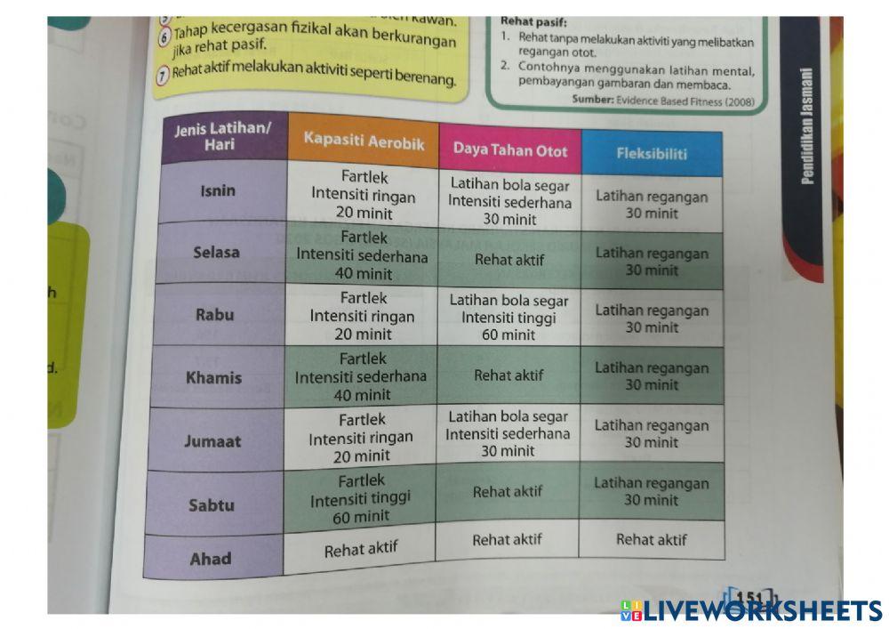 Program Latihan Fizikal