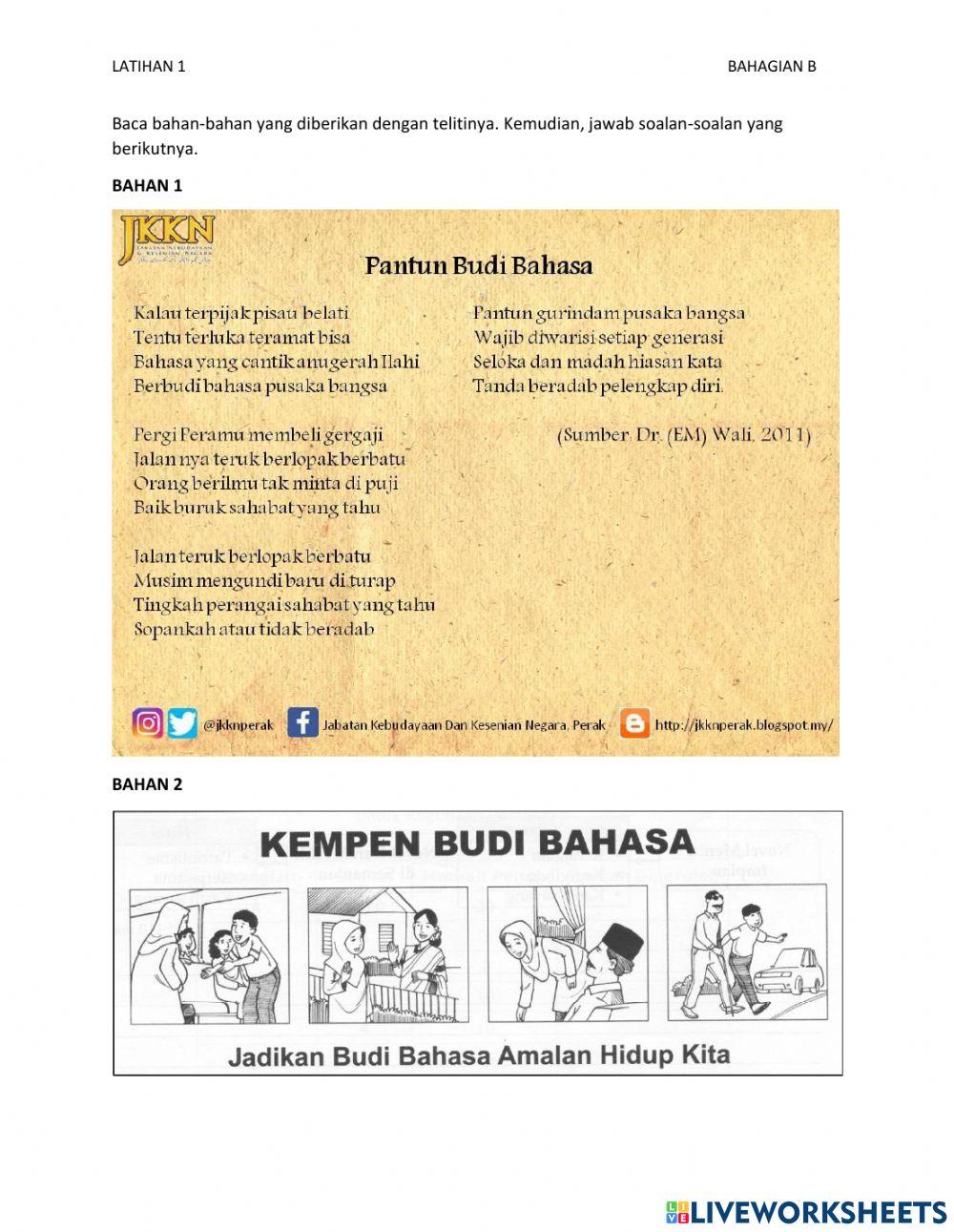 Latihan 1 bahagian b