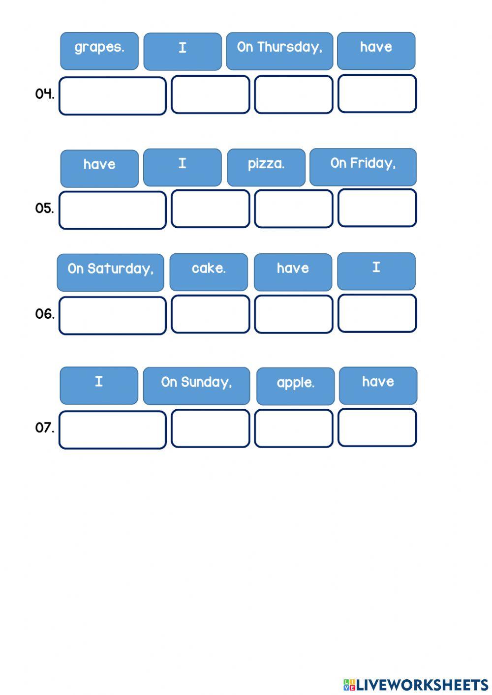 I have for food - Part 02