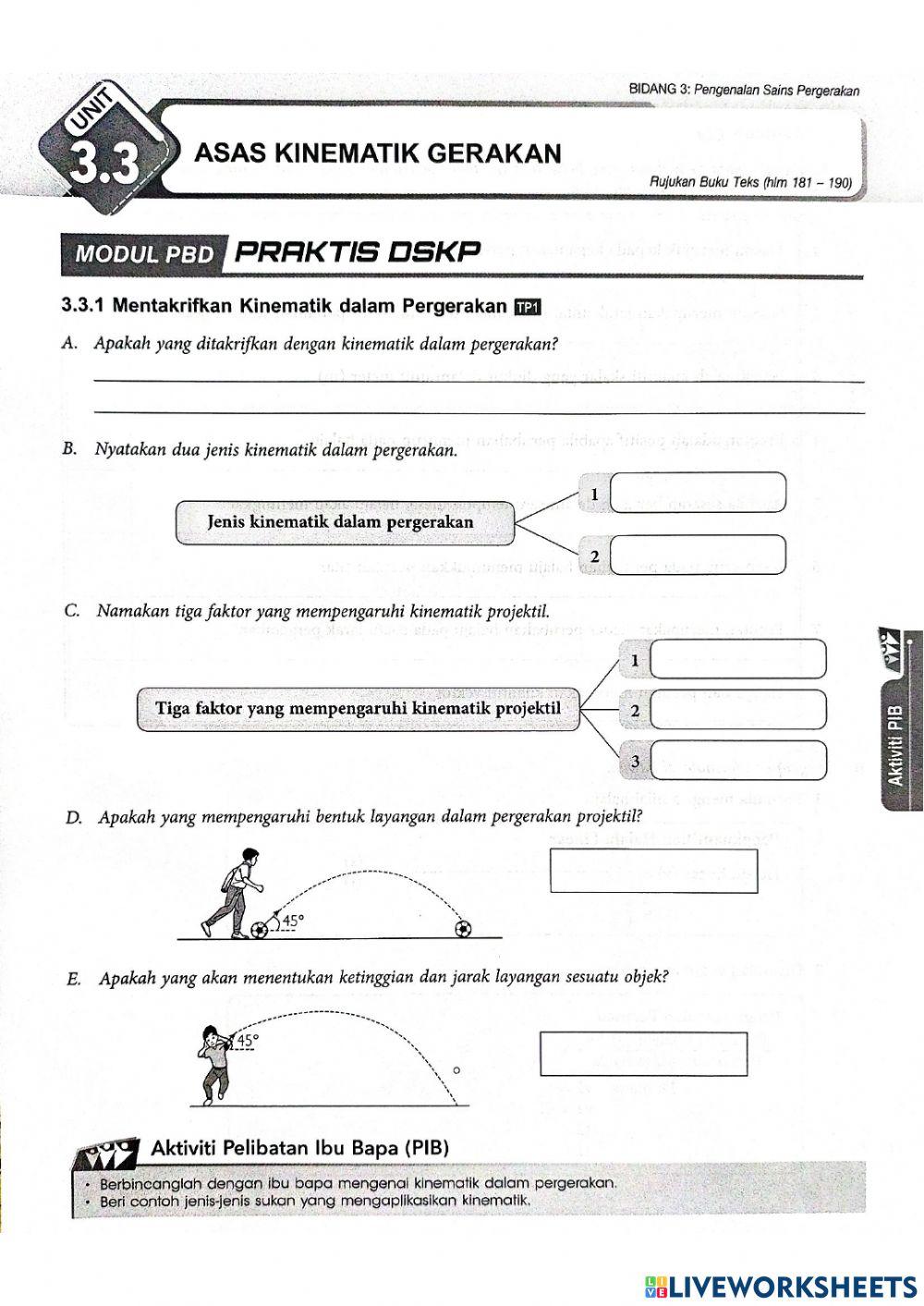 3.3 asas kinematik gerakan