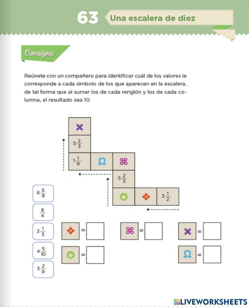 Suma de fracciones mixtas