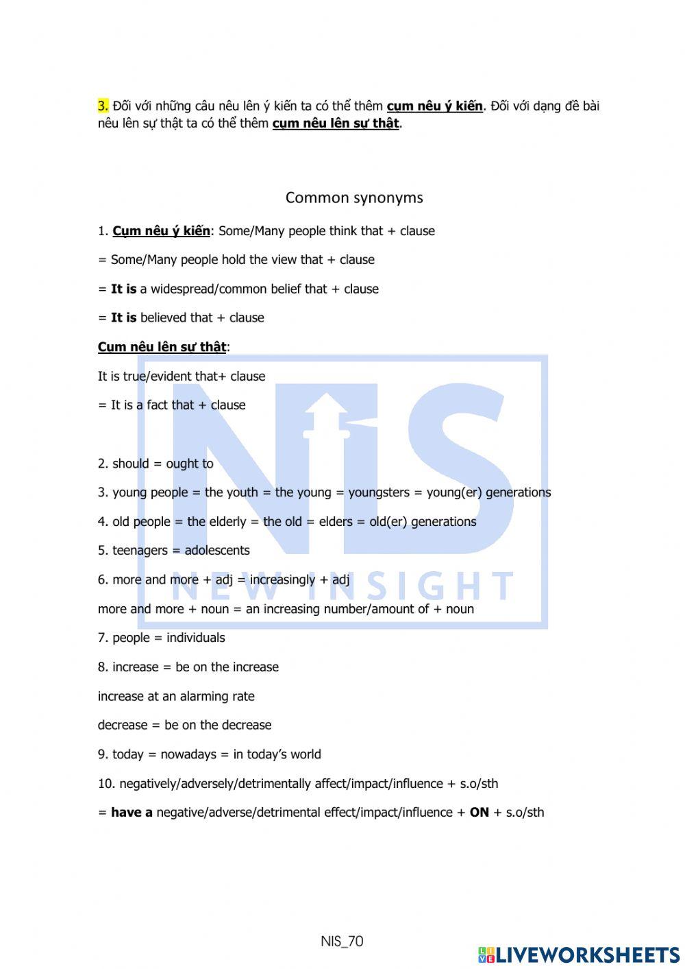Homework Lesson 6 - Paraphrasing (1)