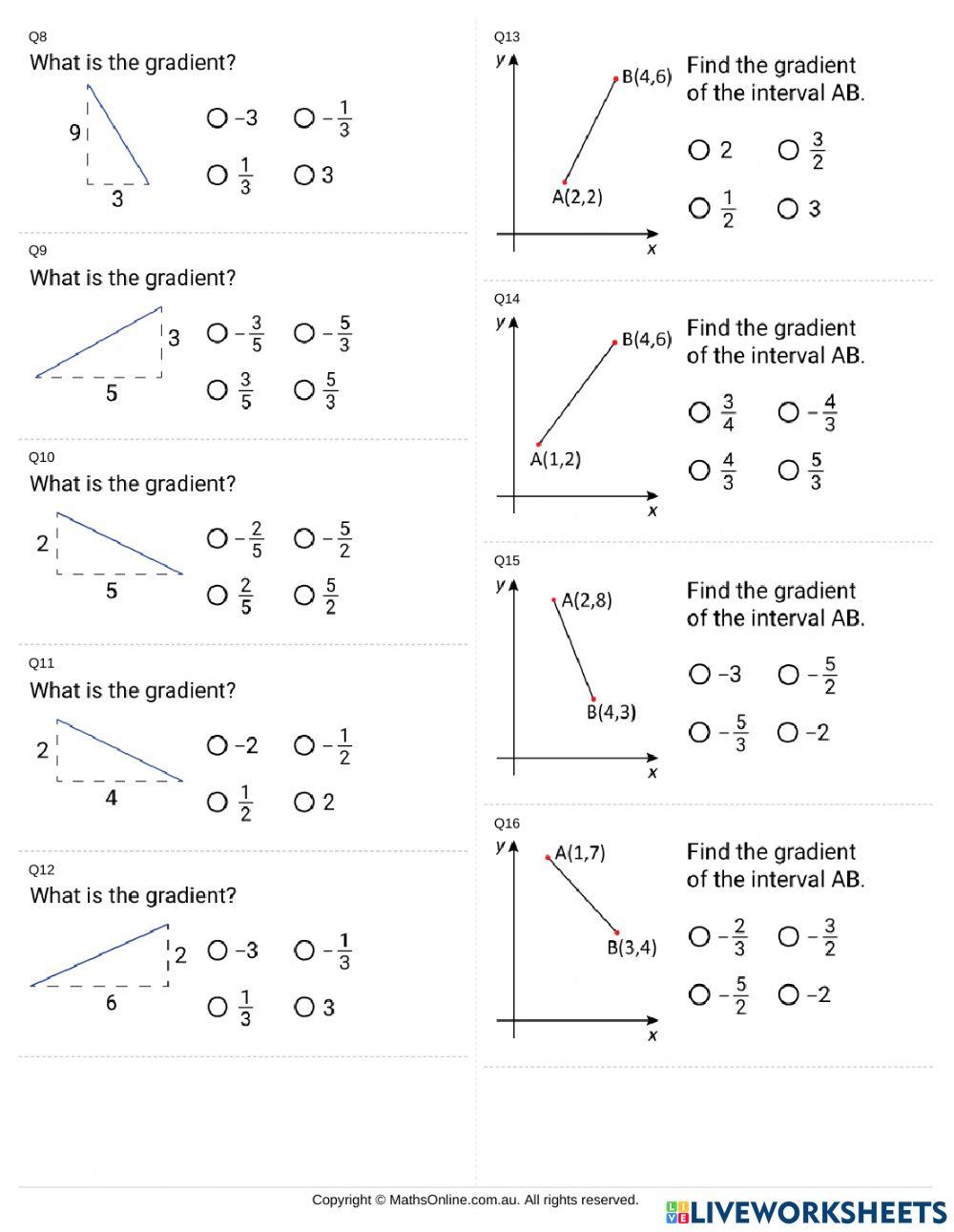 Mathsonline gradient 4108572 ckann live worksheets