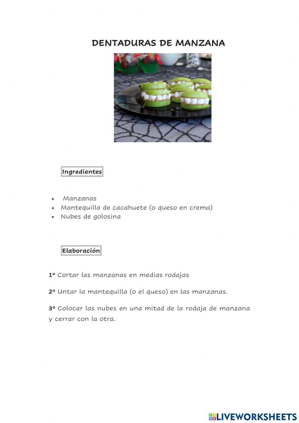 Dentaduras de manzana