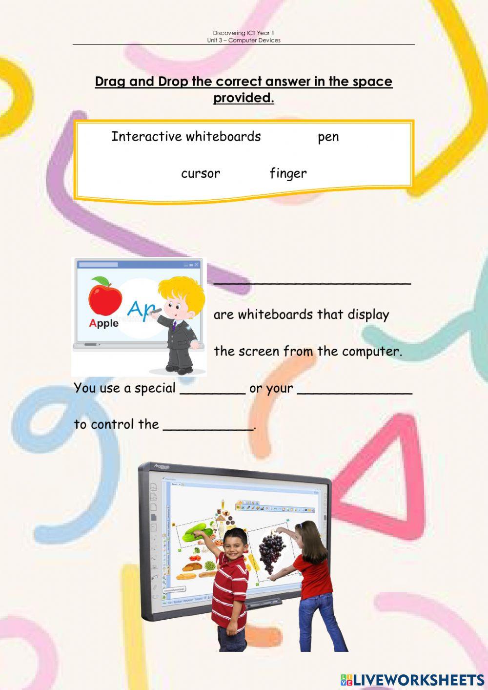 Interactive Whiteboard and Projector