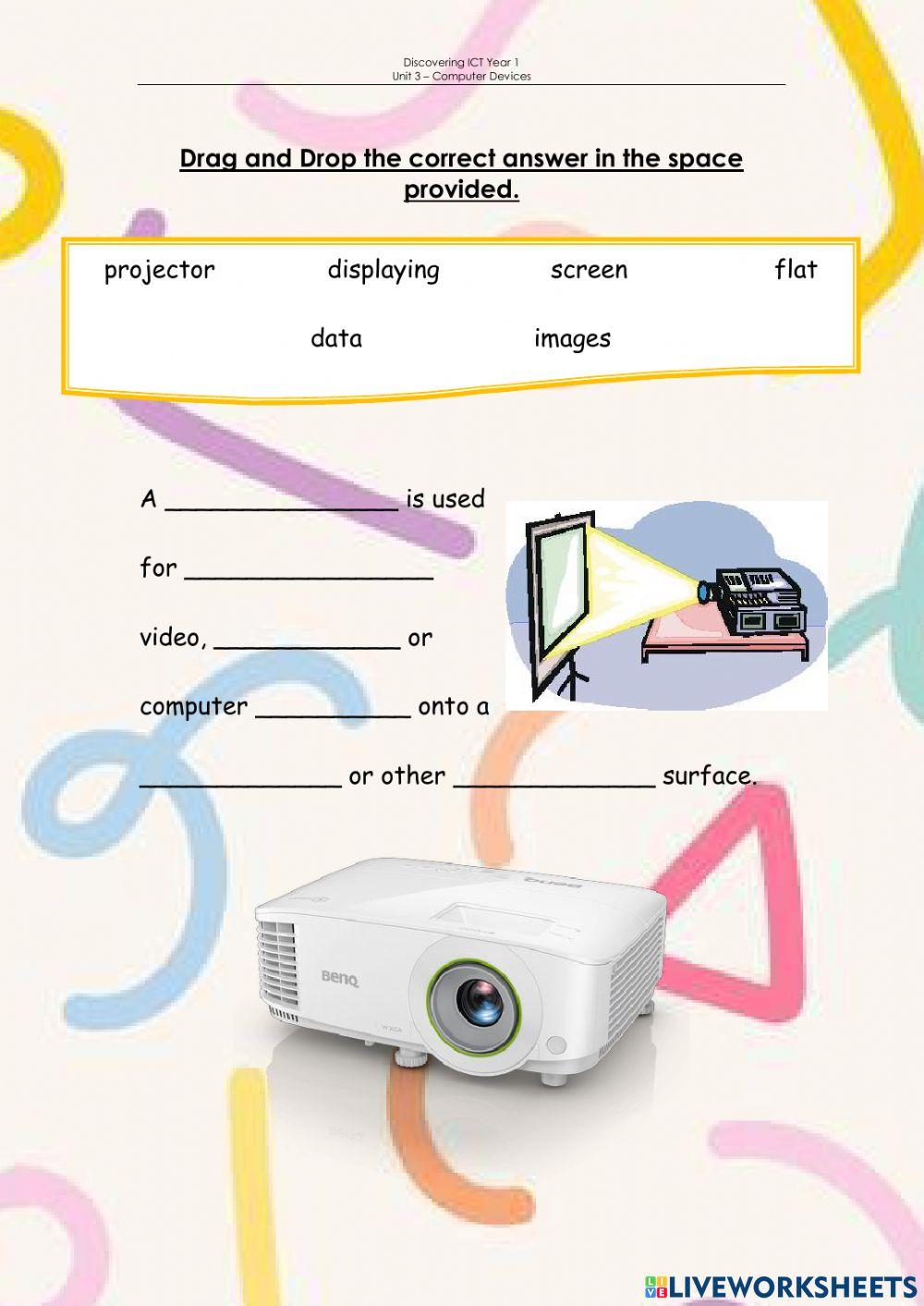 Interactive Whiteboard and Projector