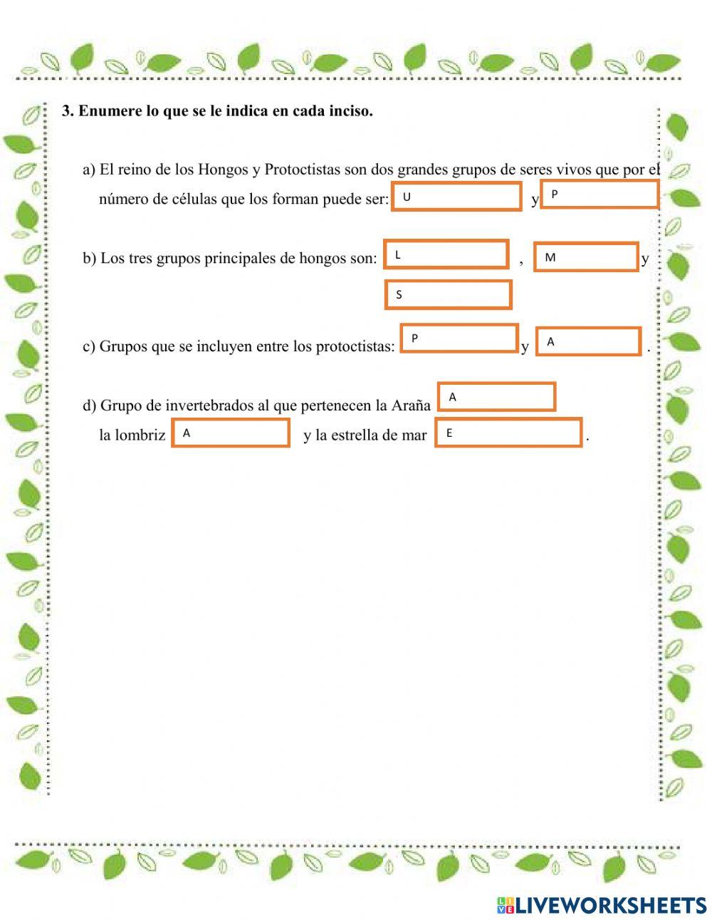 Clasificación de los seres vivos