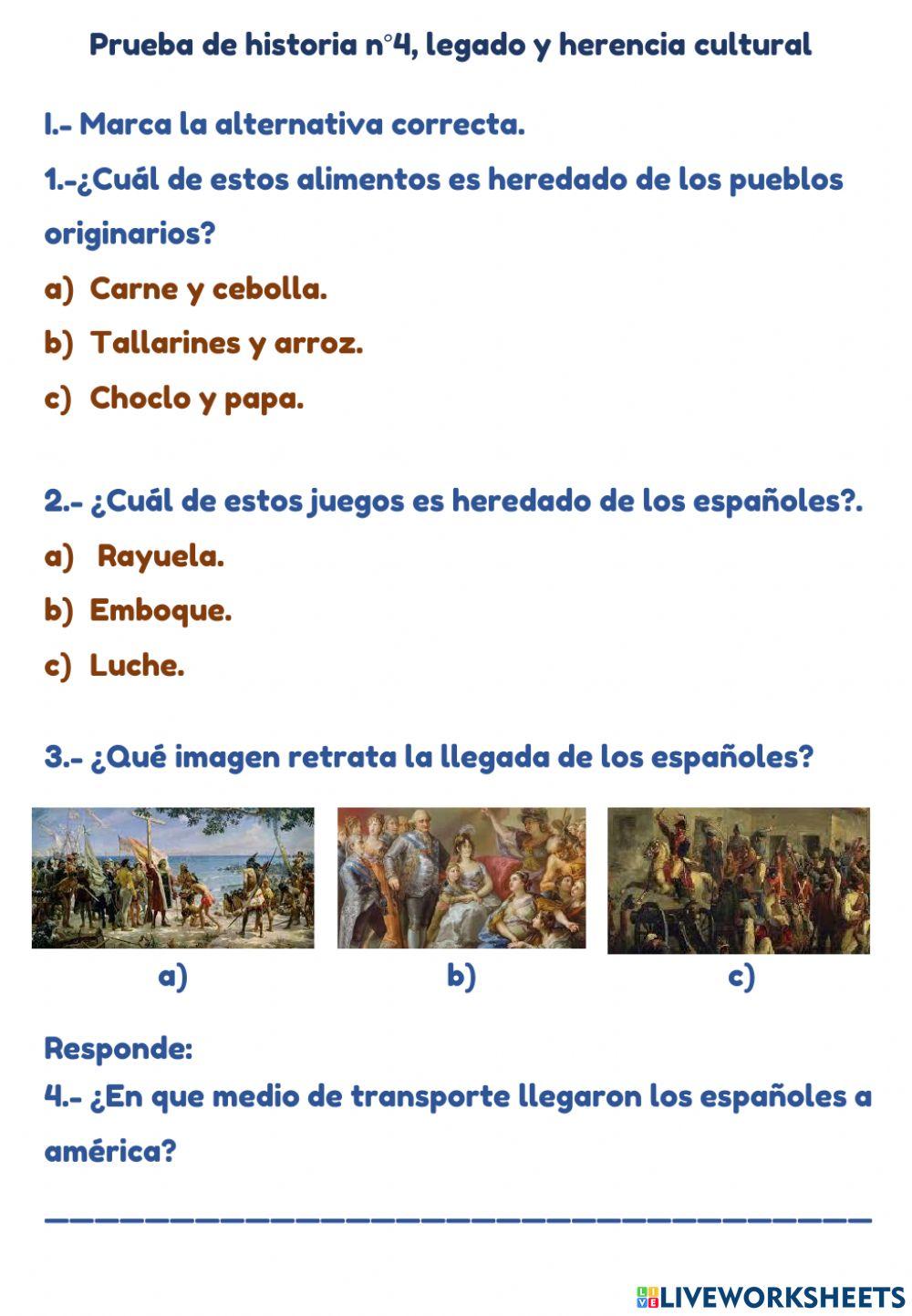 Prueba historia 4