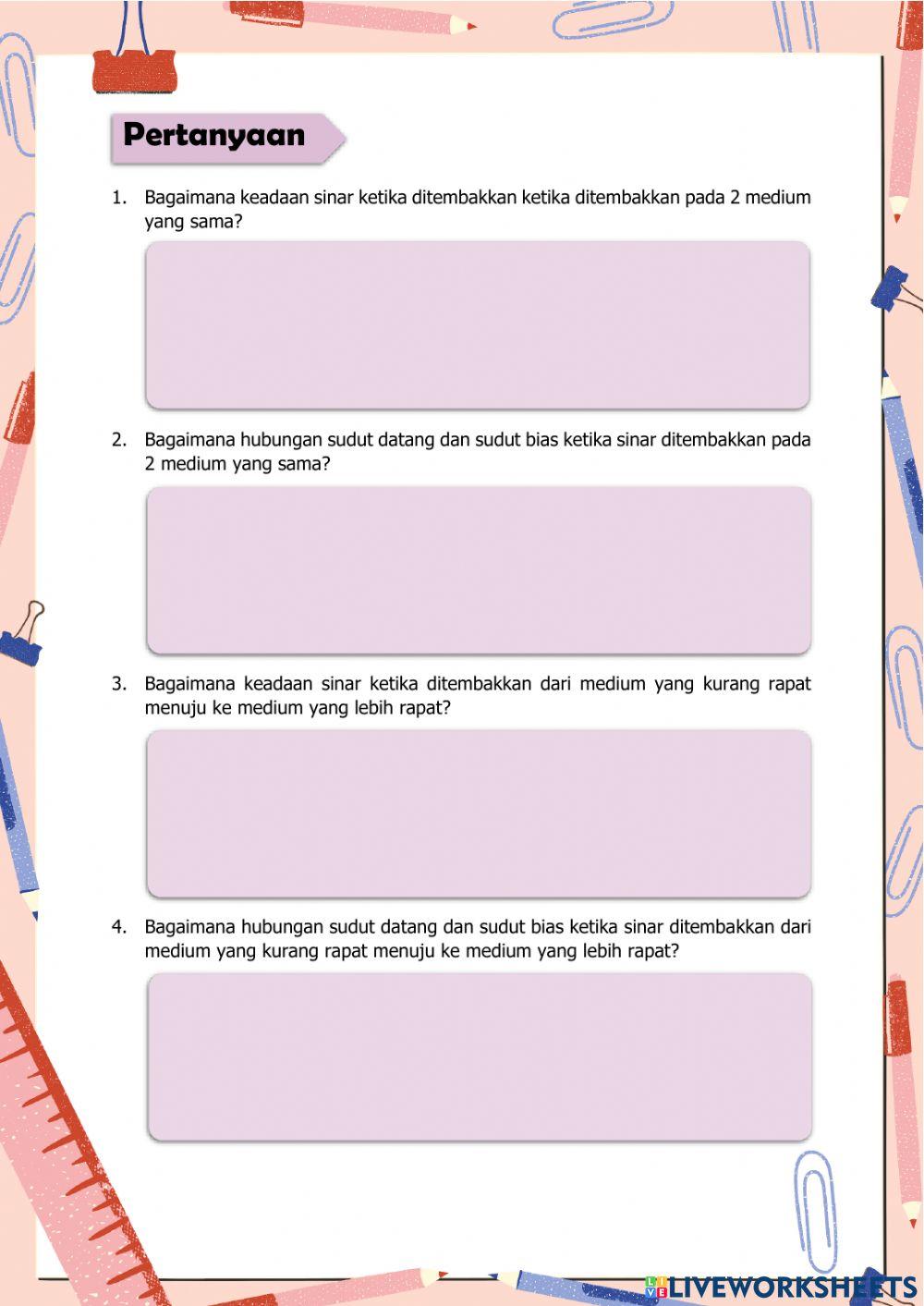 LKPD Pembiasan Cahaya