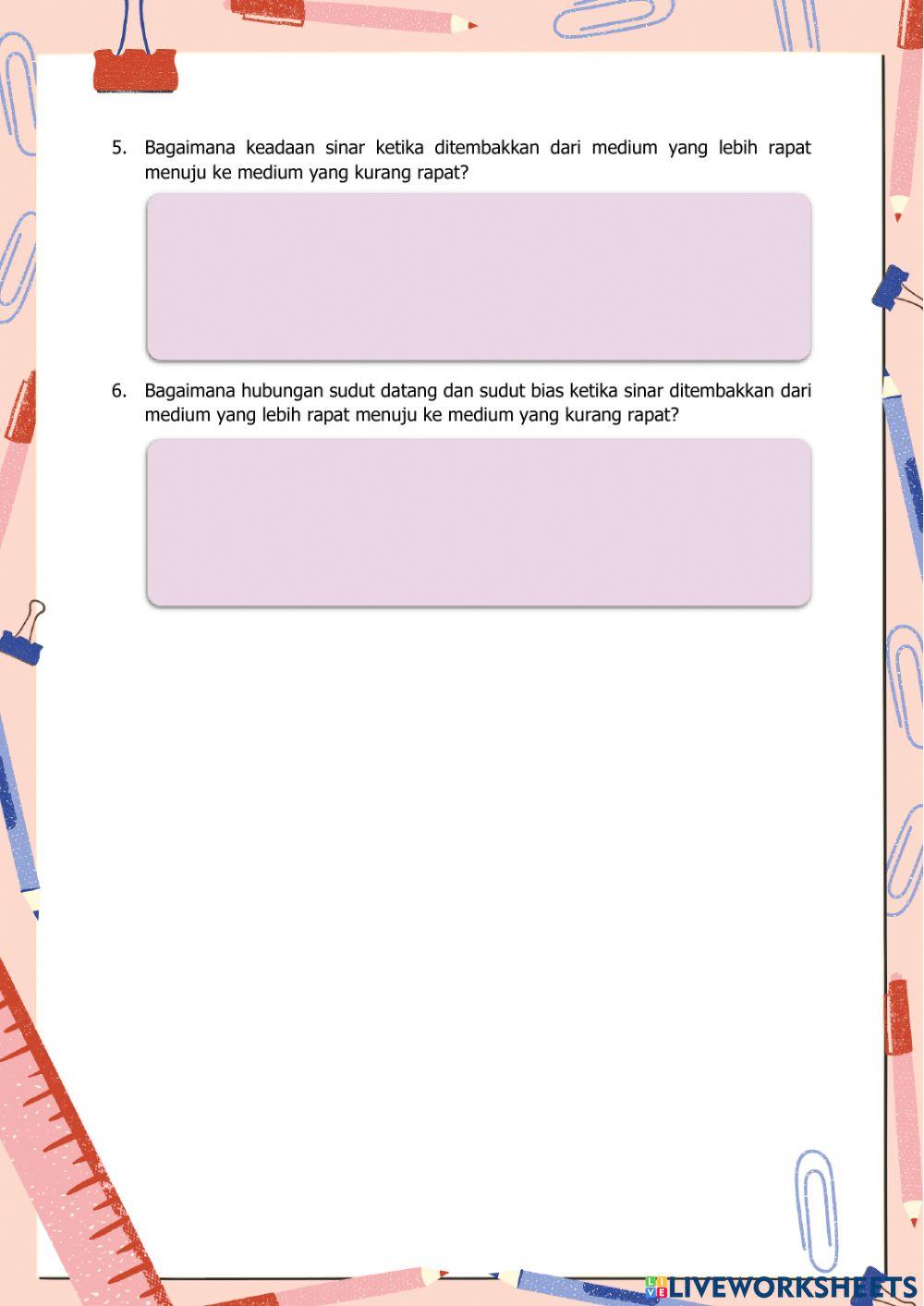 LKPD Pembiasan Cahaya