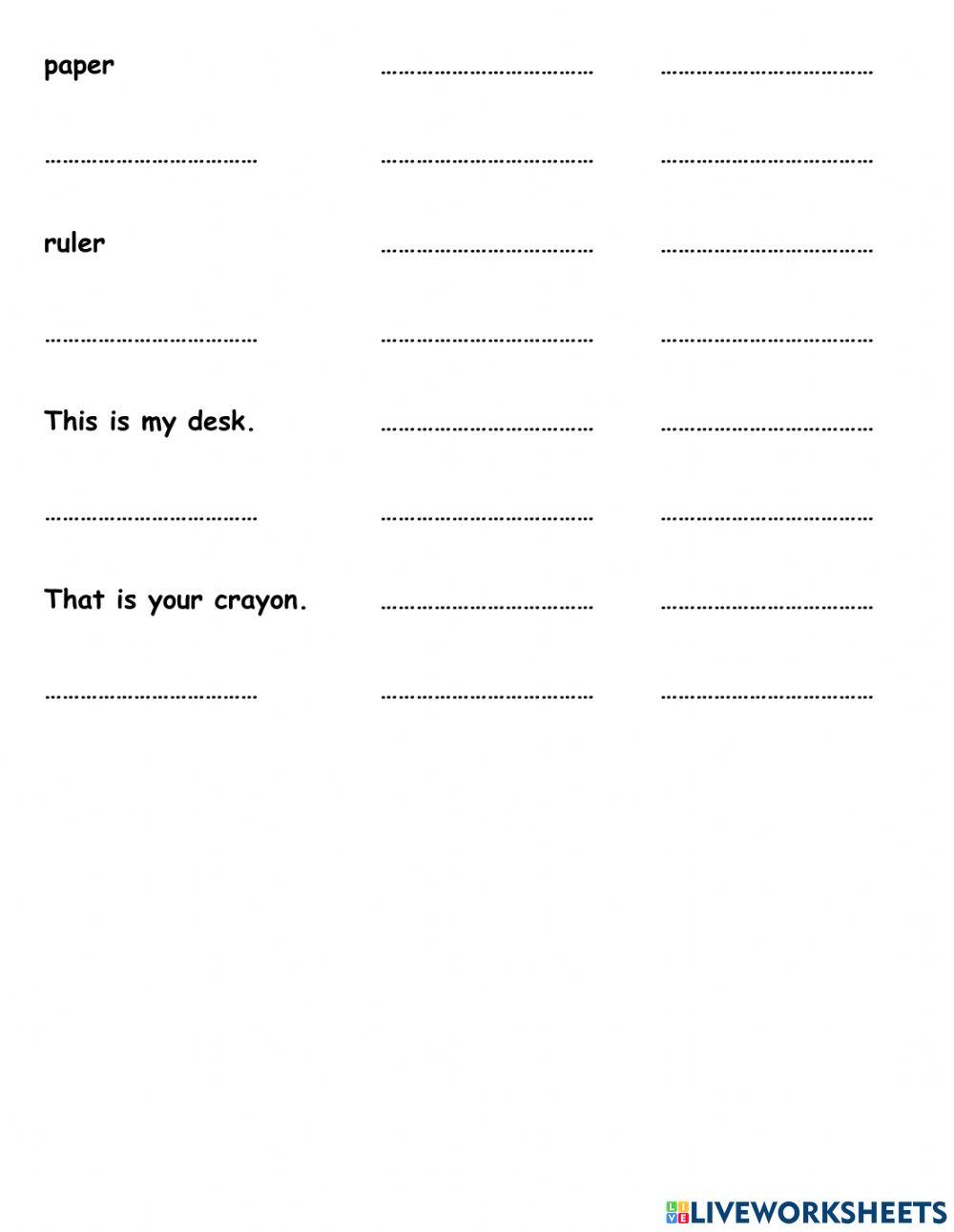 Hang Out Starter Unit 1 School Lesson 6