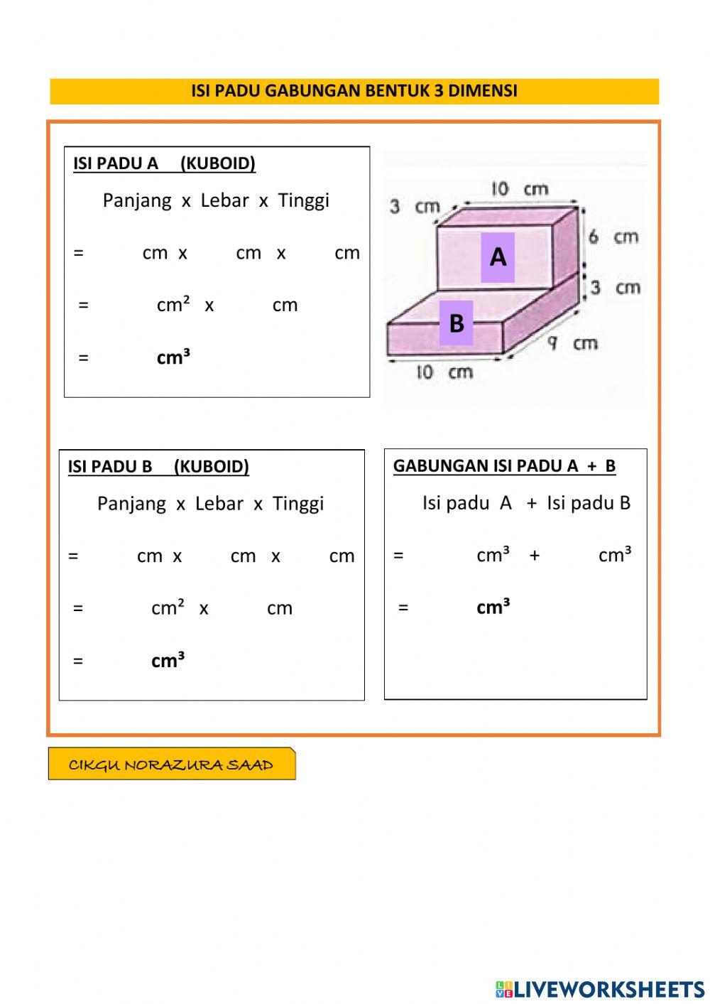 Isi padu gabungan pepejal