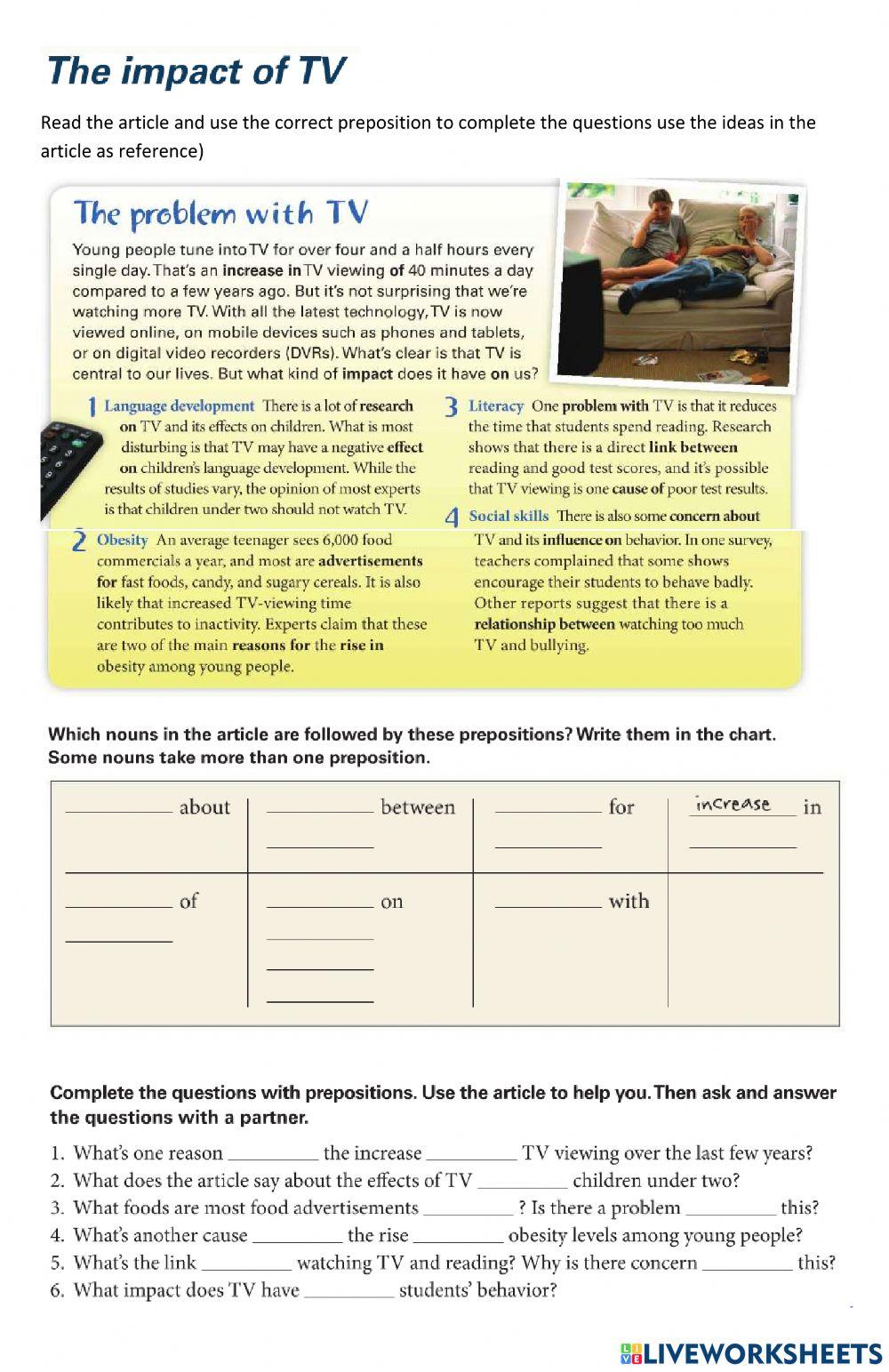 The problem with TV viewing